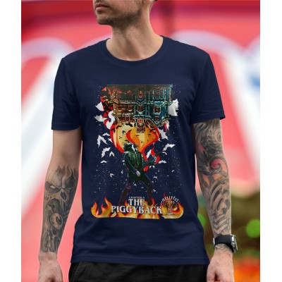 Мъжка тениска Stranger Things S4 - EDDIE MUNSON HELLFIRE CLUB
